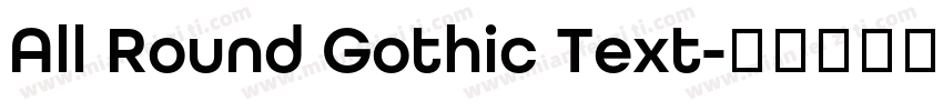 All Round Gothic Text字体转换